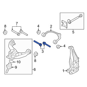 Lincoln OE - Lower Suspension Control Arm Bolt