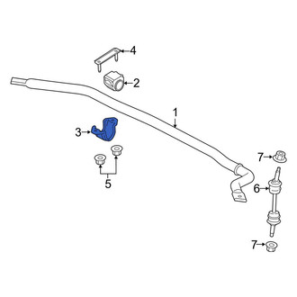 Lincoln OE - Front Suspension Stabilizer Bar Bracket