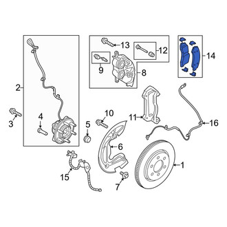 Lincoln OE - Front Disc Brake Pad Set