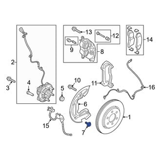 Lincoln OE - Brake Dust Shield Bolt