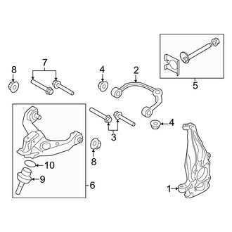 Lincoln OE - Front Suspension - Suspension Components (4WD)