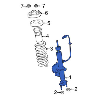 Lincoln OE - Rear Right Suspension Shock Absorber