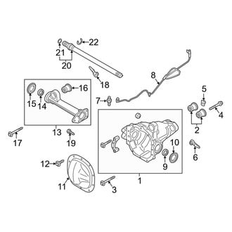 Lincoln OE - Front Suspension - Carrier & Components (4WD)