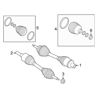 Lincoln OE - Front Suspension - Drive Axles (4WD)