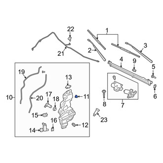Lincoln OE - Radiator Support Air Deflector Clip