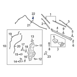 Lincoln OE - Front Windshield Washer Nozzle