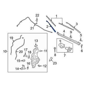 Lincoln OE - Front Right Wiper Arm