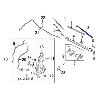 Lincoln OE - Front Left Wiper Arm