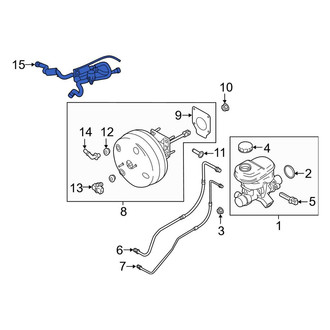 Lincoln OE - Brake Vacuum Hose