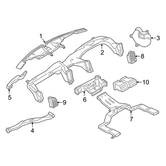 Lincoln OE - Instrument Panel - Ducts (Front)
