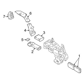 Lincoln OE - Instrument Panel - Ducts (Rear, W/O Panoramic Roof)