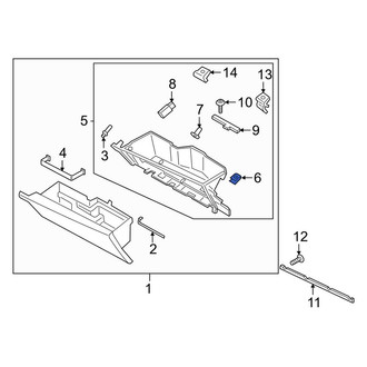 Lincoln OE - Glove Box Storage Compartment Clip