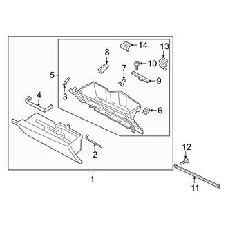 Lincoln OE - Instrument Panel - Glove Box