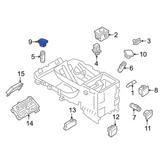 Lincoln OE - Center 12 Volt Accessory Power Outlet Cover