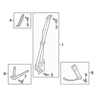 Lincoln OE - Restraint Systems - Front Seat Belts