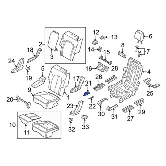 Lincoln OE - Center Left Seat Back Recliner Adjustment Handle