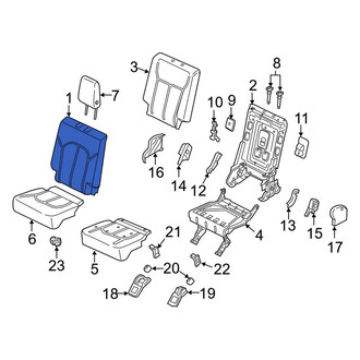 Lincoln OE - Rear Right Seat Back Cushion Cover