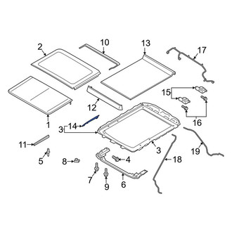 Lincoln OE - Left Sunroof Guide Jaw