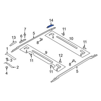 Lincoln OE - Rear Right Roof Rack Cover