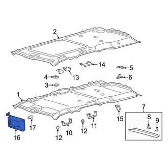 Lincoln OE - Left Sun Visor