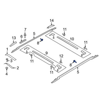 Lincoln OE - Roof Luggage Carrier Side Rail Cap