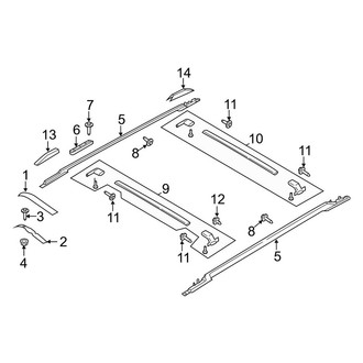 Lincoln OE - Roof - Exterior Trim (L Black Label / L Livery / L Reserve)