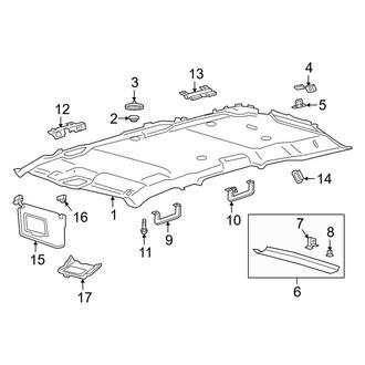 Lincoln OE - Roof - Interior Trim (W/O Panoramic Roof), (L Livery)