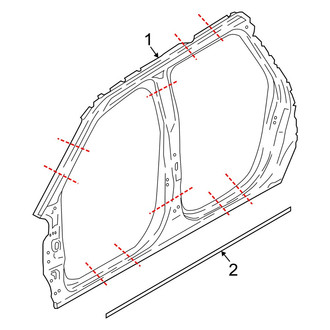 Lincoln OE - Pillars, Rocker & Floor - Uniside (L Black Label / L Select)