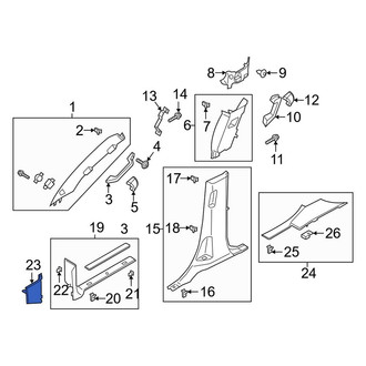 Lincoln OE - Right Kick Panel Trim