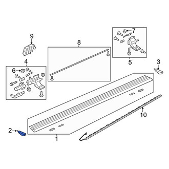 Lincoln OE - Front Left Running Board End Cap
