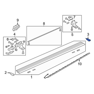 Lincoln OE - Front Left Running Board End Cap