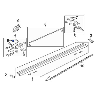 Lincoln OE - Rear Running Board Nut