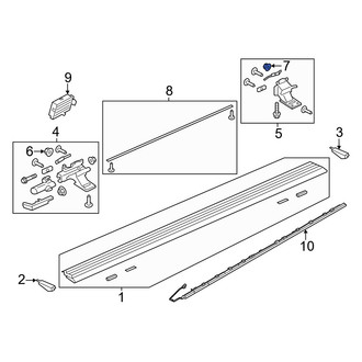 Lincoln OE - Rear Running Board Nut