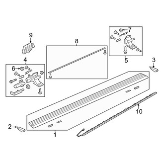 Lincoln OE - Pillars, Rocker & Floor - Running Board (Power Deployable), (Base / Black Label / Reserve)