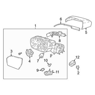 Lincoln OE - Front Door - Outside Mirrors (With Side Camera), (Black Label / L Black Label / L Select / Premiere / Select)