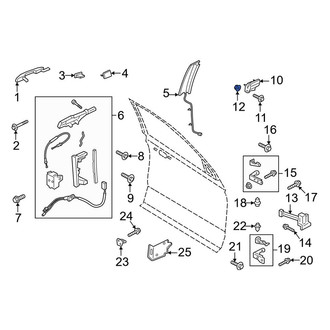 Lincoln OE - Inner Interior Door Handle Nut