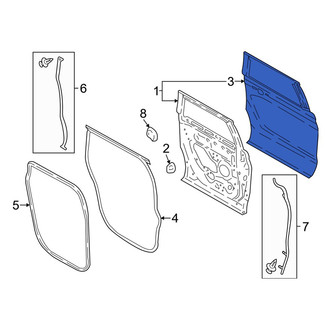 Lincoln OE - Rear Left Outer Door Outer Panel