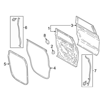 Lincoln OE - Rear Door - Door & Components