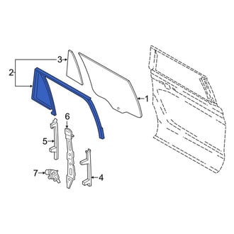Lincoln OE - Rear Left Window Channel