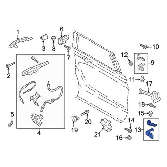 Lincoln OE - Rear Right Lower Door Hinge