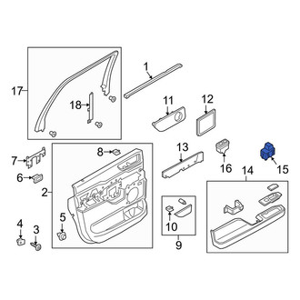 Lincoln OE - Front Right Door Window Switch