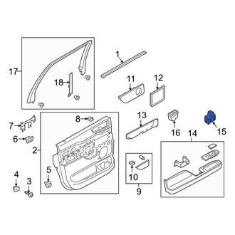 Lincoln OE - Rear Left Door Window Switch