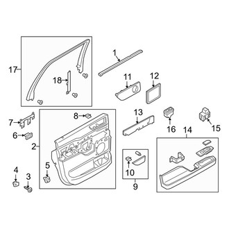 Lincoln OE - Rear Door - Interior Trim (L Black Label / L Select)