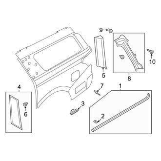 Lincoln OE - Quarter Panel - Exterior Trim