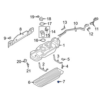 Lincoln OE - Fuel Tank Skid Plate Nut