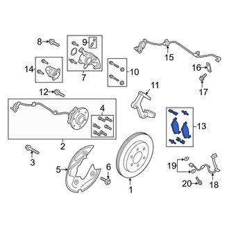 Lincoln OE - Rear Disc Brake Pad Set