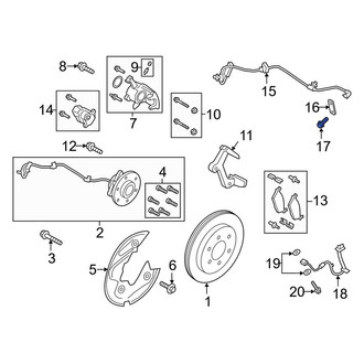Lincoln OE - ABS Wheel Speed Sensor Bolt