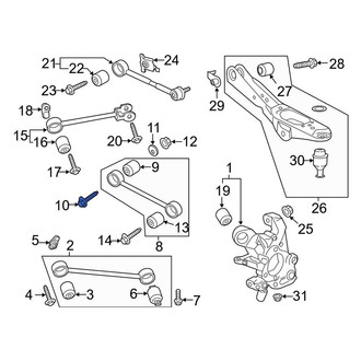Lincoln OE - Lateral Arm Bolt