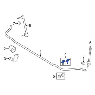 Lincoln OE - Suspension Stabilizer Bar Bracket Bolt