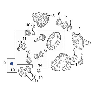 Lincoln OE - Differential Drive Pinion Nut